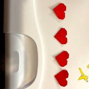 Origami hearts